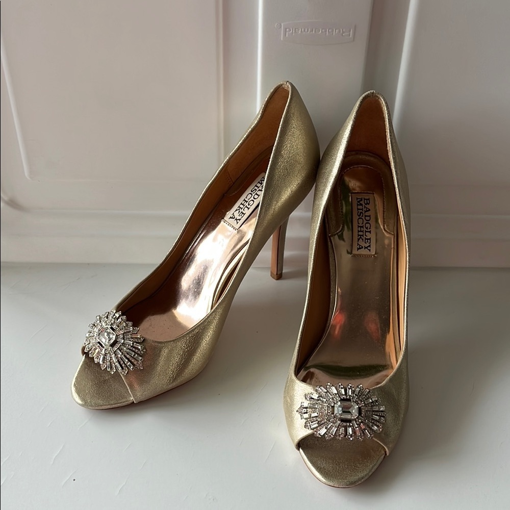 Open toed Badgley Mischka Stilettos
